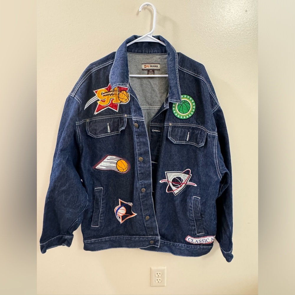 Vintage 94 Pj Mark classic Athletic NBA Denim jacket